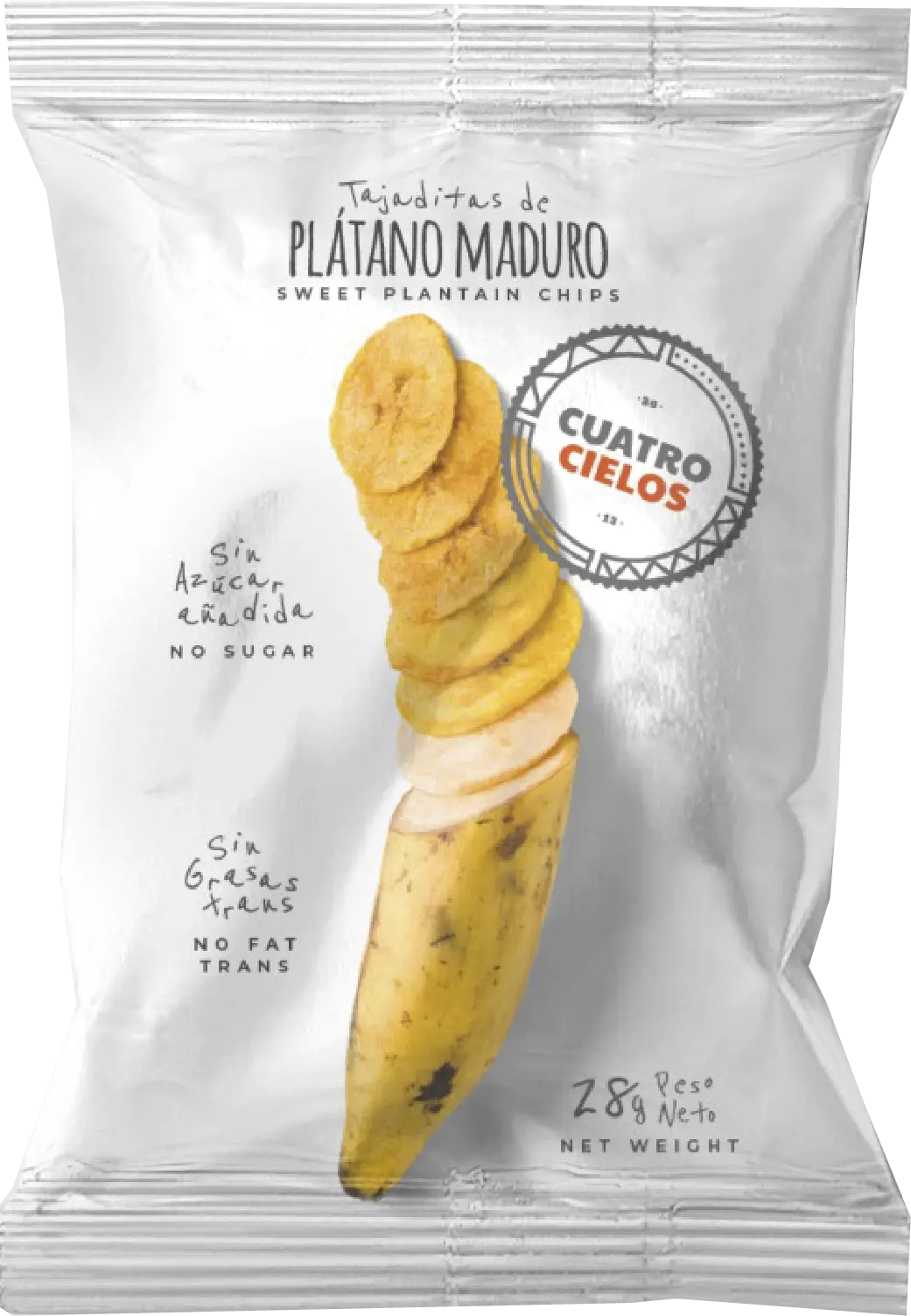 Tajaditas de Plátano Maduro Cuatrocielos
