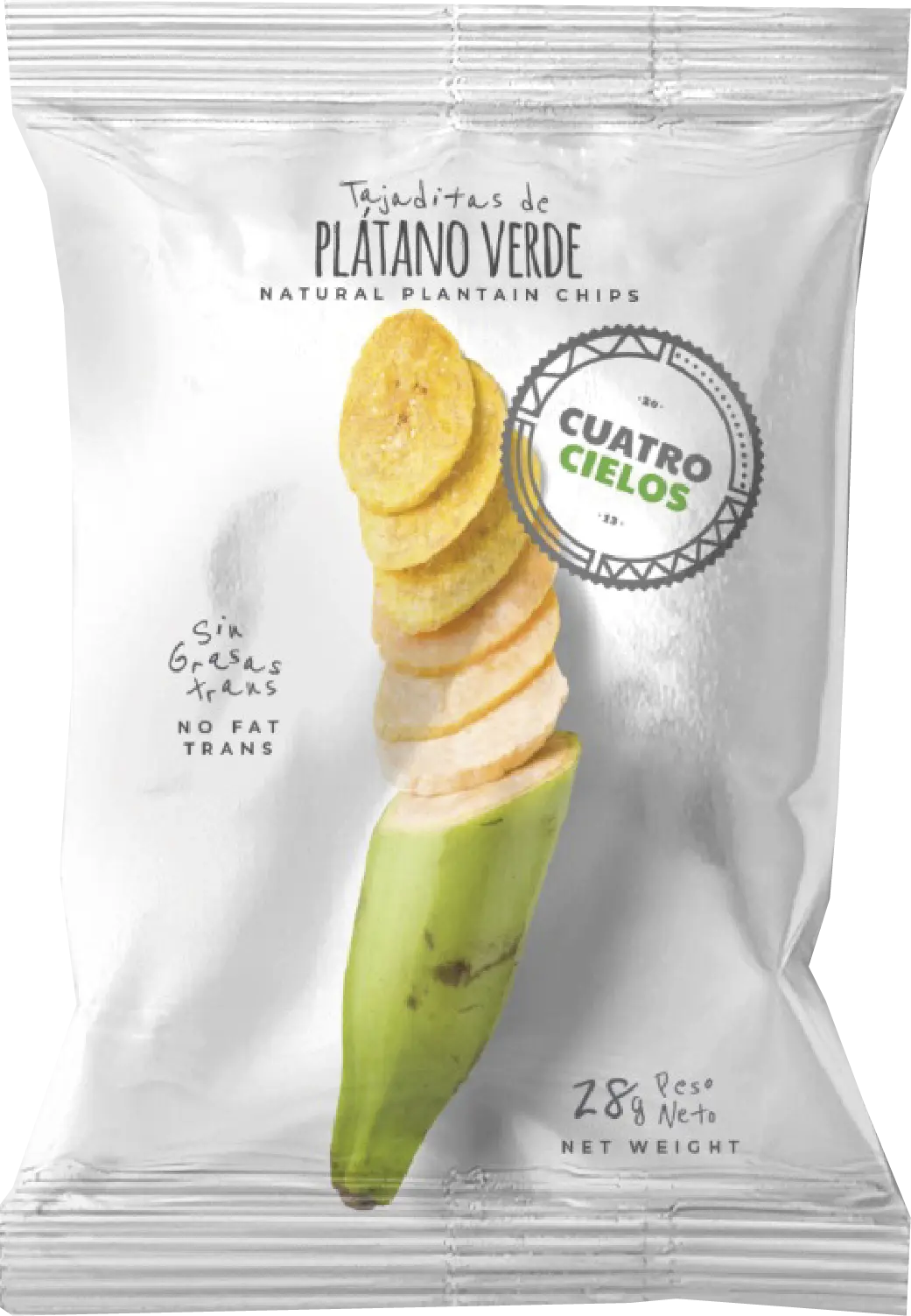 Tajaditas de Plátano Verde Cuatrocielos